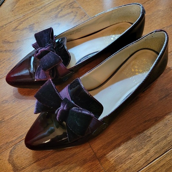 Vince Camuto Shoes - Vince Camuto Burgundy Patent Pointed Toe Dress Loafer Women's Size 7M VP-RAYLENA